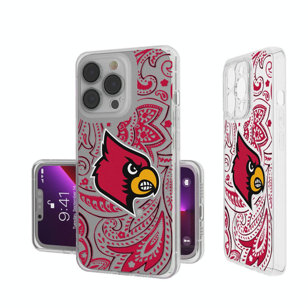 Louisville Cardinals Paisley iPhone Clear Case