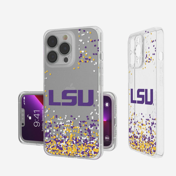 Louisiana State University Tigers Confetti iPhone Clear Case