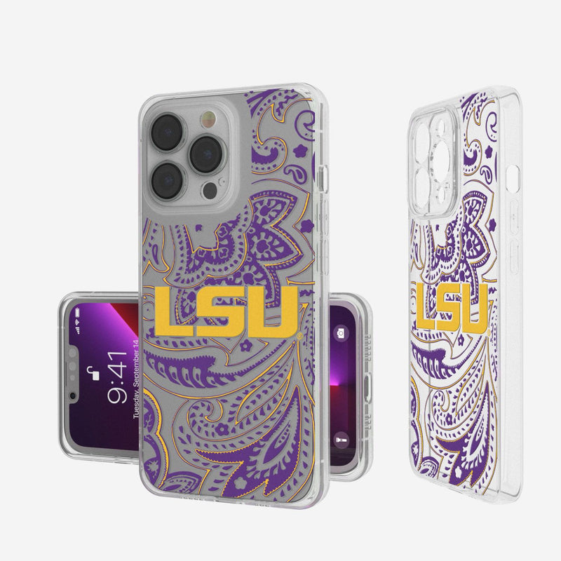 Louisiana State University Tigers Paisley iPhone Clear Case