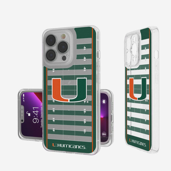 Miami Hurricanes Football Field iPhone Clear Case