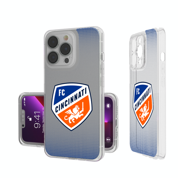 FC Cincinnati  Linen iPhone Clear Phone Case