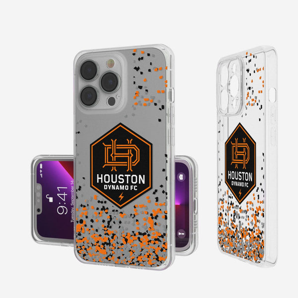 Houston Dynamo  Confetti iPhone Clear Case