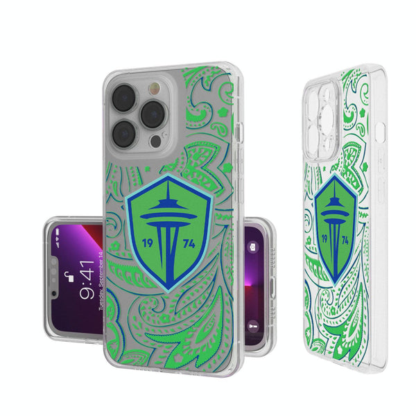 Seattle Sounders FC   Paisley iPhone Clear Phone Case