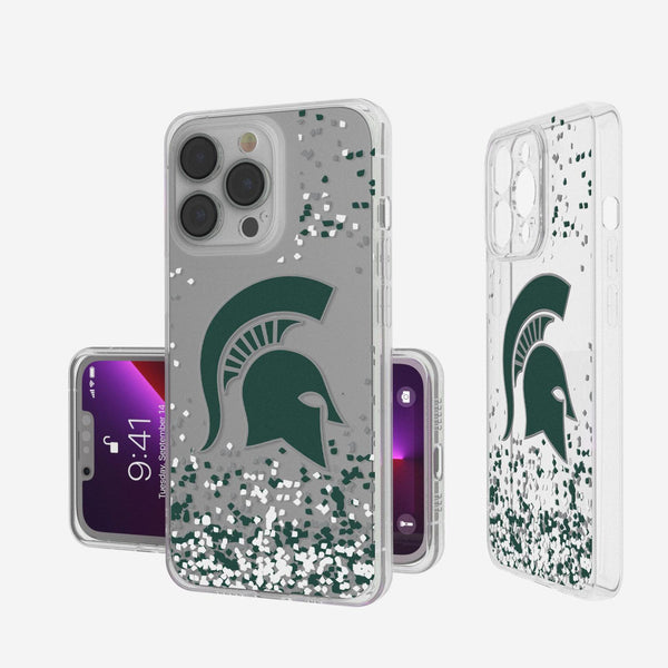Michigan State Spartans Confetti iPhone Clear Case