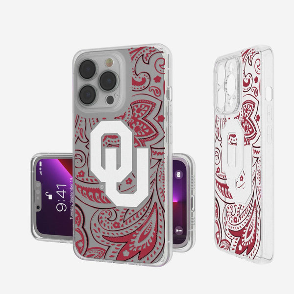 Oklahoma Sooners Paisley iPhone Clear Case