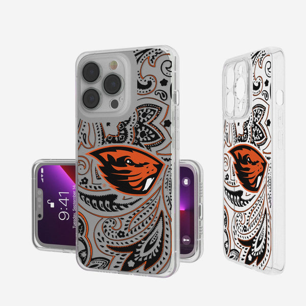 Oregon State Beavers Paisley iPhone Clear Case