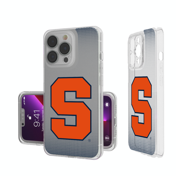 Syracuse Orange Linen iPhone Clear Phone Case