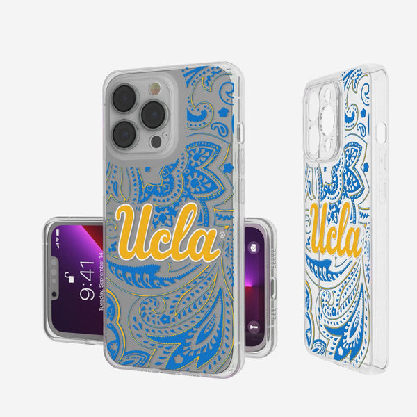 UCLA Bruins Paisley iPhone Clear Case