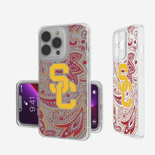 Southern California Trojans Paisley iPhone Clear Case