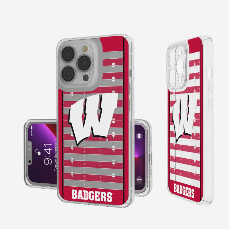 Wisconsin Badgers Football Field iPhone Clear Case