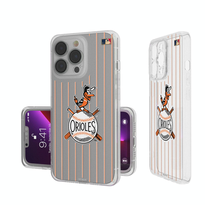 Baltimore Orioles 1954-1963 - Cooperstown Collection Pinstripe iPhone Clear Case