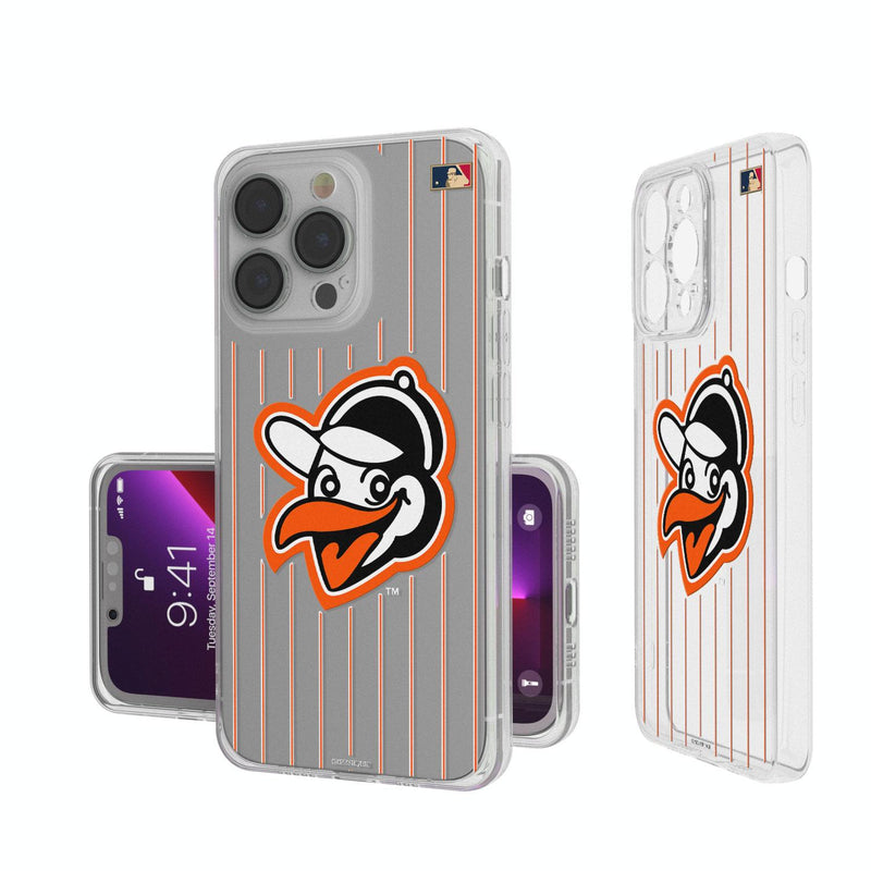 Baltimore Orioles 1955 - Cooperstown Collection Pinstripe iPhone Clear Case