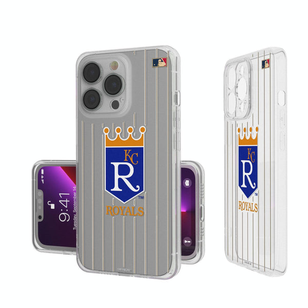 Kansas City Royals 1969-1978 - Cooperstown Collection Pinstripe iPhone Clear Case