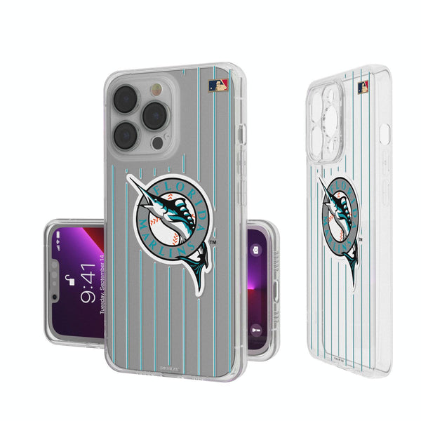 Miami Marlins 1993-2011 - Cooperstown Collection Pinstripe iPhone Clear Case