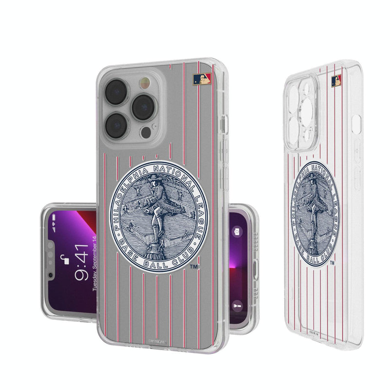 Philadelphia Phillies 1915-1943 - Cooperstown Collection Pinstripe iPhone Clear Case