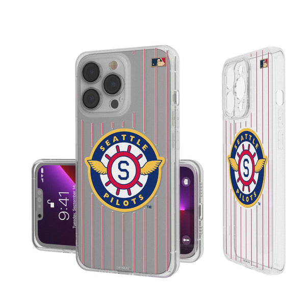 Seattle Pilots 1969 - Cooperstown Collection Pinstripe iPhone Clear Case