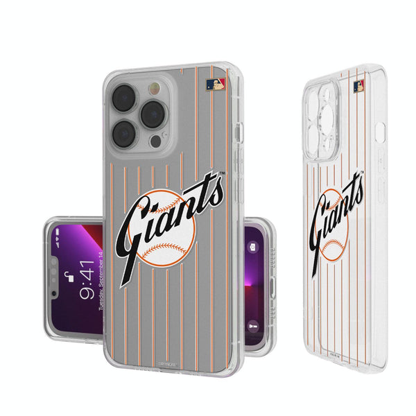 San Francisco Giants 1958-1967 - Cooperstown Collection Pinstripe iPhone Clear Case