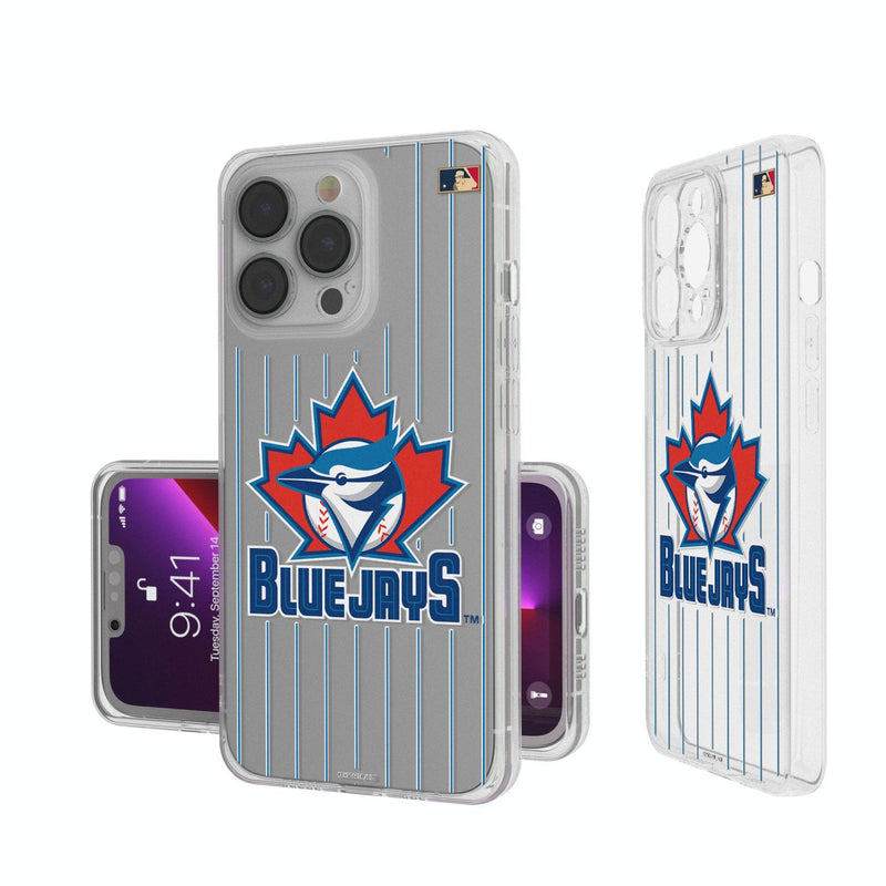 Toronto Blue Jays 1997-2002 - Cooperstown Collection Pinstripe iPhone Clear Case
