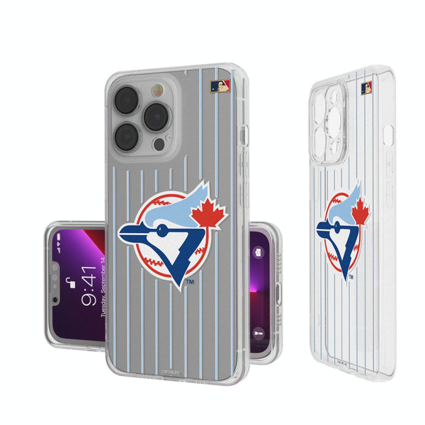Toronto Blue Jays 1977-1988 - Cooperstown Collection Pinstripe iPhone Clear Case