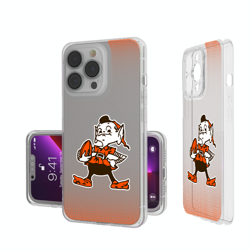 Cleveland Browns Historic Collection Linen iPhone Clear Phone Case