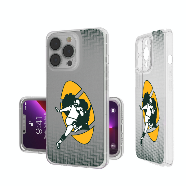 Green Bay Packers Historic Collection Linen iPhone Clear Phone Case