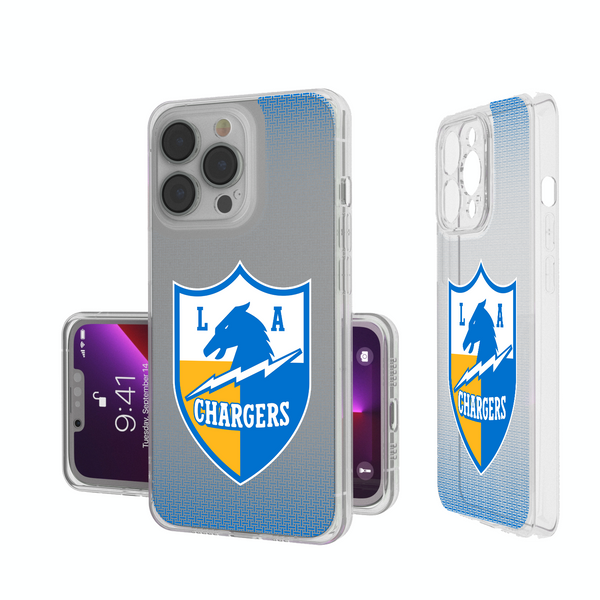 Los Angeles Chargers Historic Collection Linen iPhone Clear Phone Case