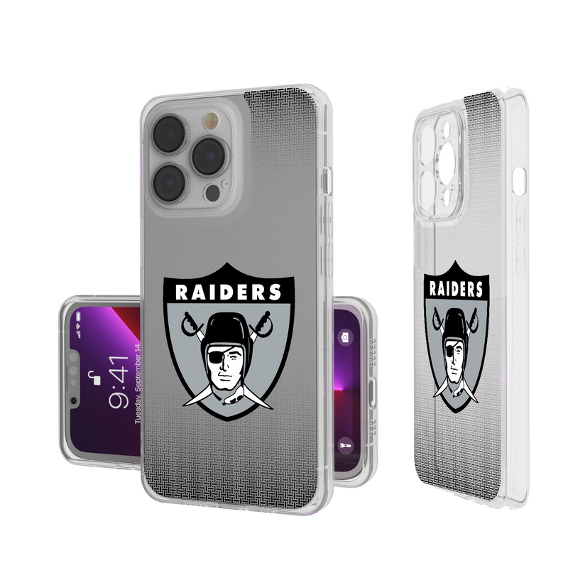 Oakland Raiders 1963 Historic Collection Linen iPhone Clear Phone Case