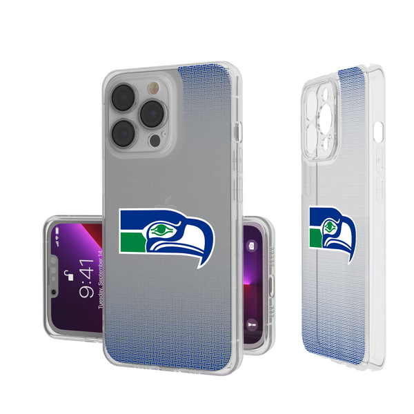 Seattle Seahawks Historic Collection Linen iPhone Clear Phone Case