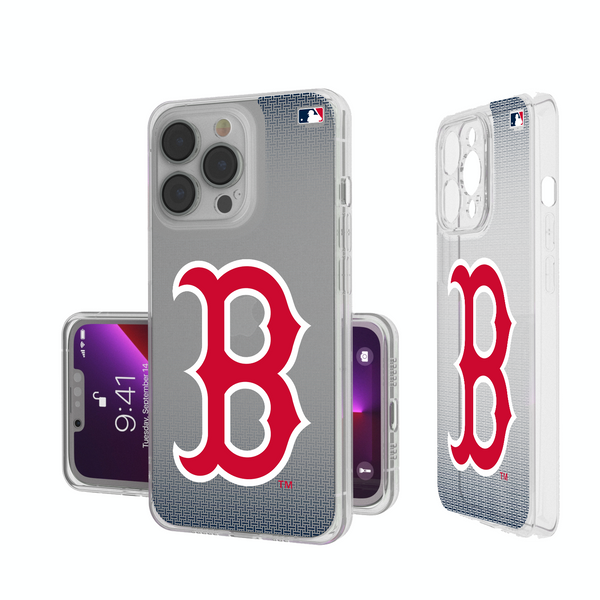 Boston Red Sox Linen iPhone Clear Phone Case