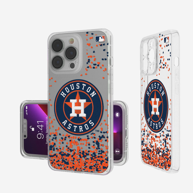 Houston Astros Confetti iPhone Clear Case