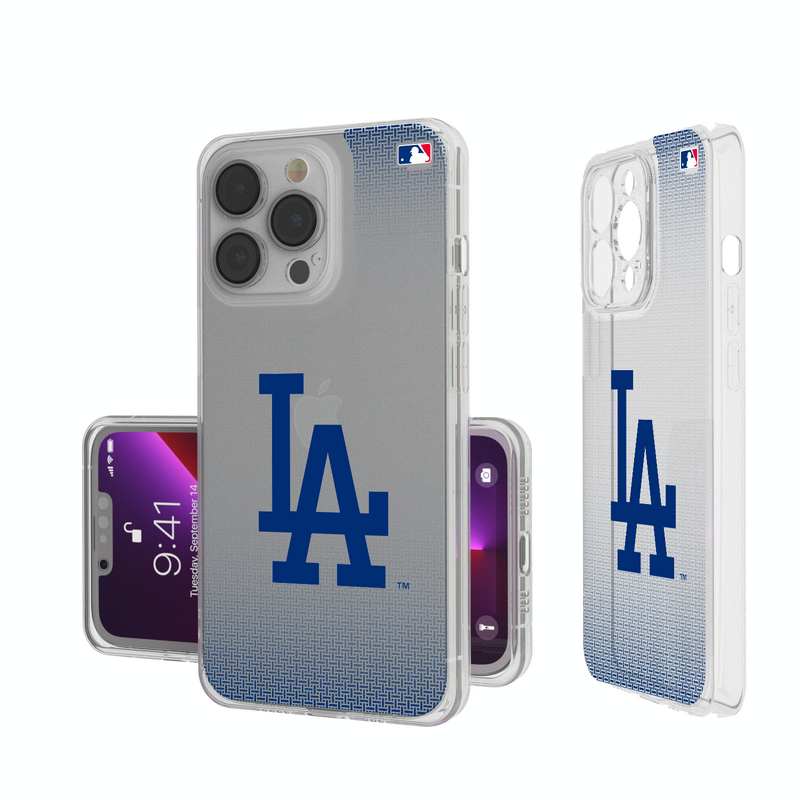 LA Dodgers Linen iPhone Clear Phone Case