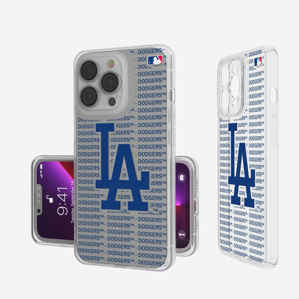 LA Dodgers Blackletter iPhone Clear Case