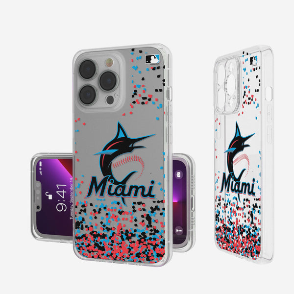 Miami Marlins Confetti iPhone Clear Case