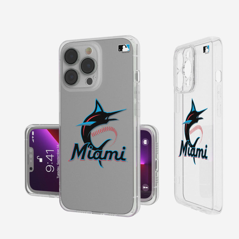 Miami Marlins Marlins Insignia iPhone 7 / 8 Clear Slim Case