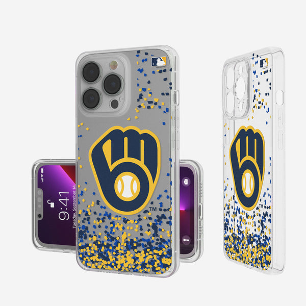 Milwaukee Brewers Confetti iPhone Clear Case