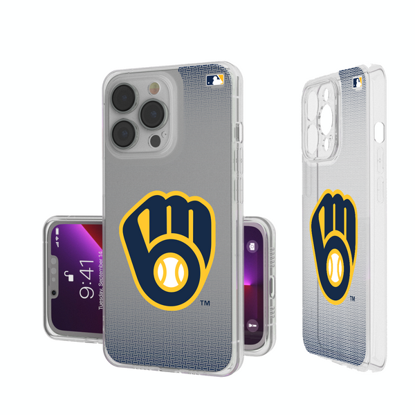 Milwaukee Brewers Linen iPhone Clear Phone Case