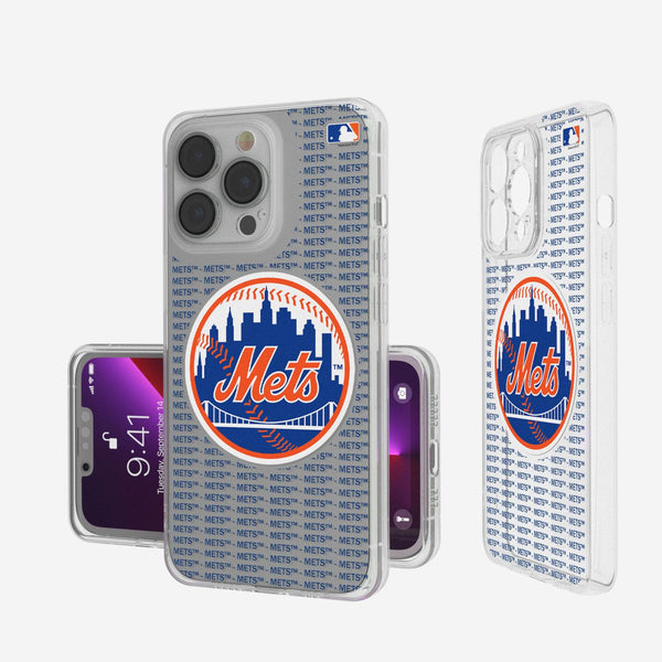 New York Mets Blackletter iPhone Clear Case
