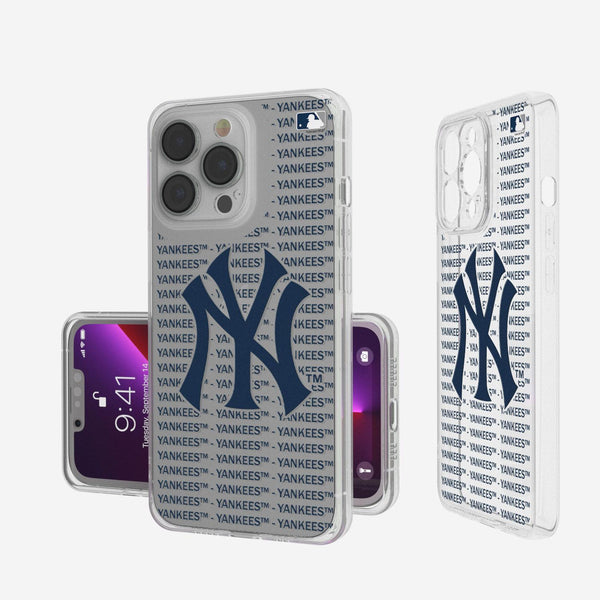 New York Yankees Blackletter iPhone Clear Case