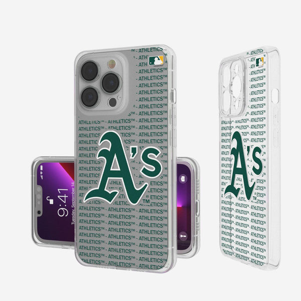 Oakland Athletics Blackletter iPhone Clear Case
