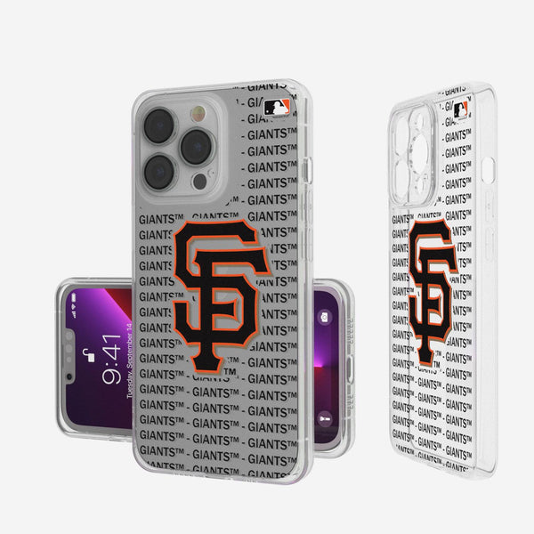 San Francisco Giants Blackletter iPhone Clear Case