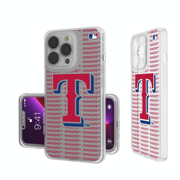 Texas Rangers Blackletter iPhone Clear Case
