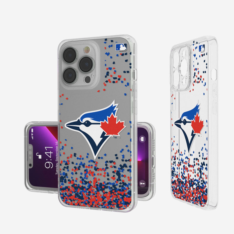Toronto Blue Jays Confetti iPhone Clear Case