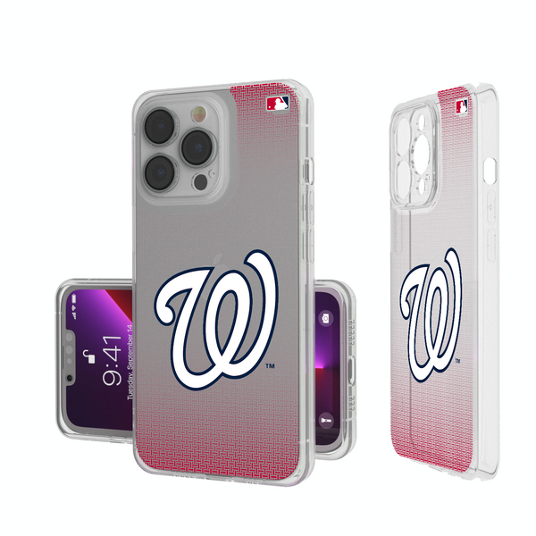 Washington Nationals Linen iPhone Clear Phone Case