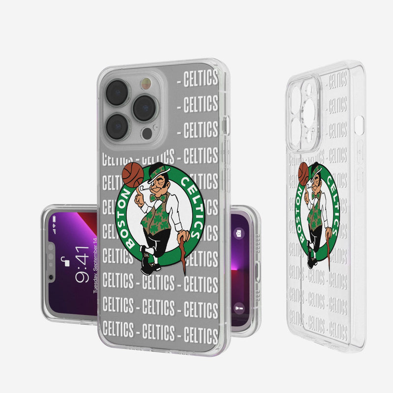 Boston Celtics Blackletter iPhone Clear Case