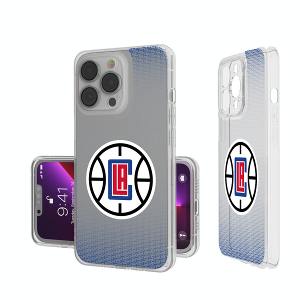 Los Angeles Clippers Linen iPhone Clear Phone Case