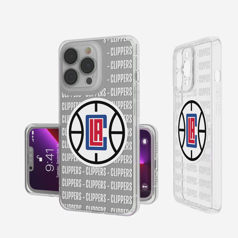 Los Angeles Clippers Blackletter iPhone Clear Case