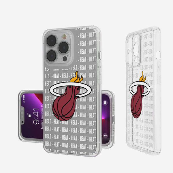 Miami Heat Blackletter iPhone Clear Case