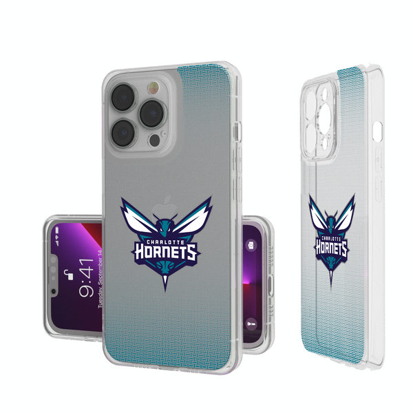 Charlotte Hornets Linen iPhone Clear Phone Case