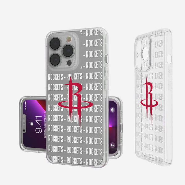 Houston Rockets Blackletter iPhone Clear Case