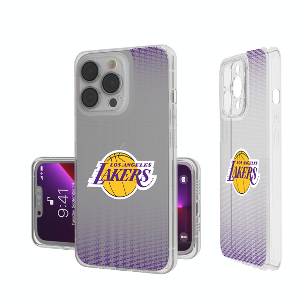 Los Angeles Lakers Linen iPhone Clear Phone Case